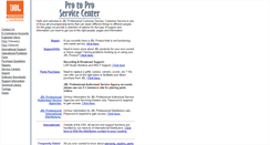 Desktop Screenshot of jblproservice.com